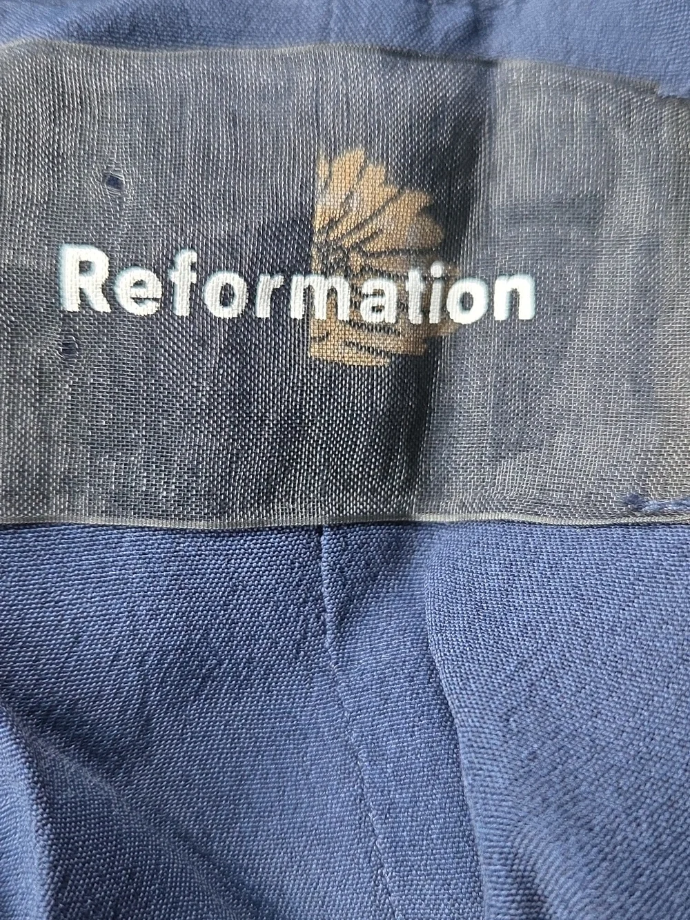 Reformation Navy Slip Mini with Subtle Speckle - Picture 4 of 4